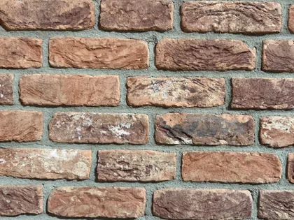 Fabryczna - cegła dekoracyjna, czerwona, podpalana, rustykalna struktura