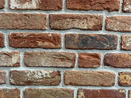 Terra Antica - cegła dekoracyjna, czerwony cieniowany, rustykalna struktura